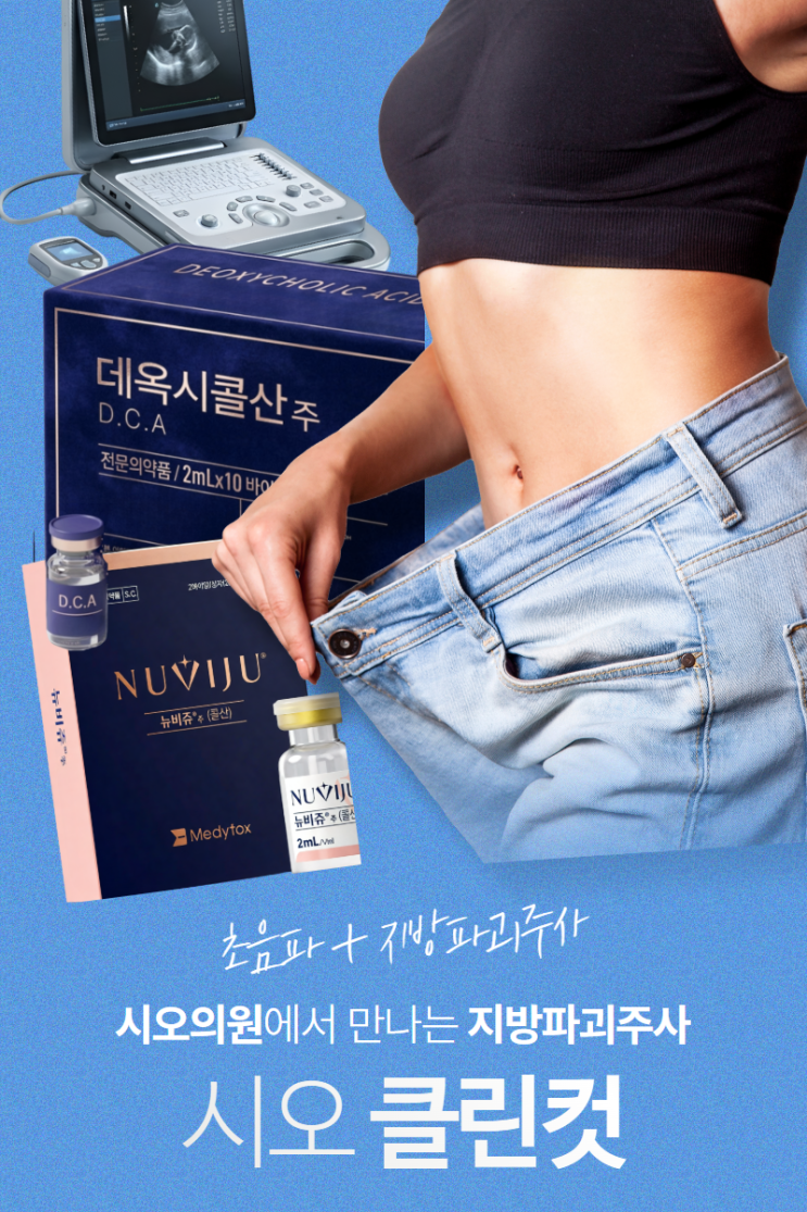 성수지방분해주사, 복부 허벅지엔 시오 클린컷 초음파 진단